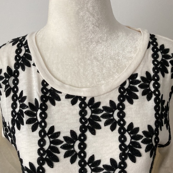 J.Crew Embroidered 3/4 Sleeve Top - Picture 4 of 10